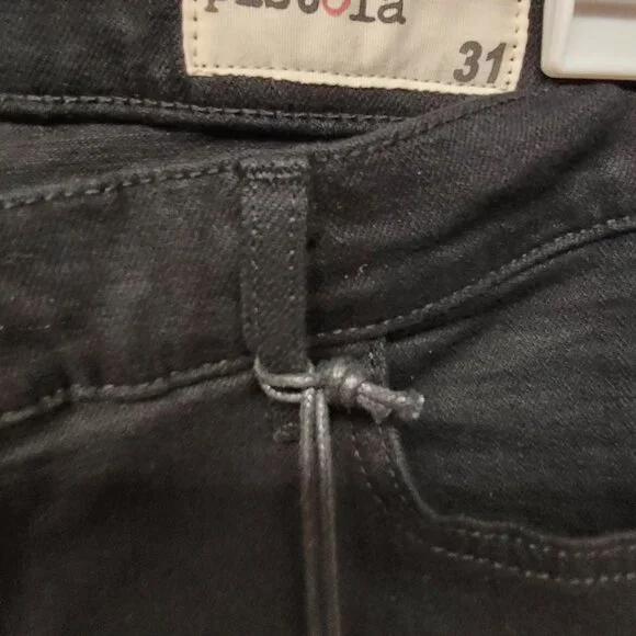 Women's Pistola bootcut Jeans size 31 black/onyx five pockets high rise stretchi - Picture 6 of 8